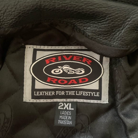 Genuine Leather 2X River Road Moto Jacket - Picture 3 of 4